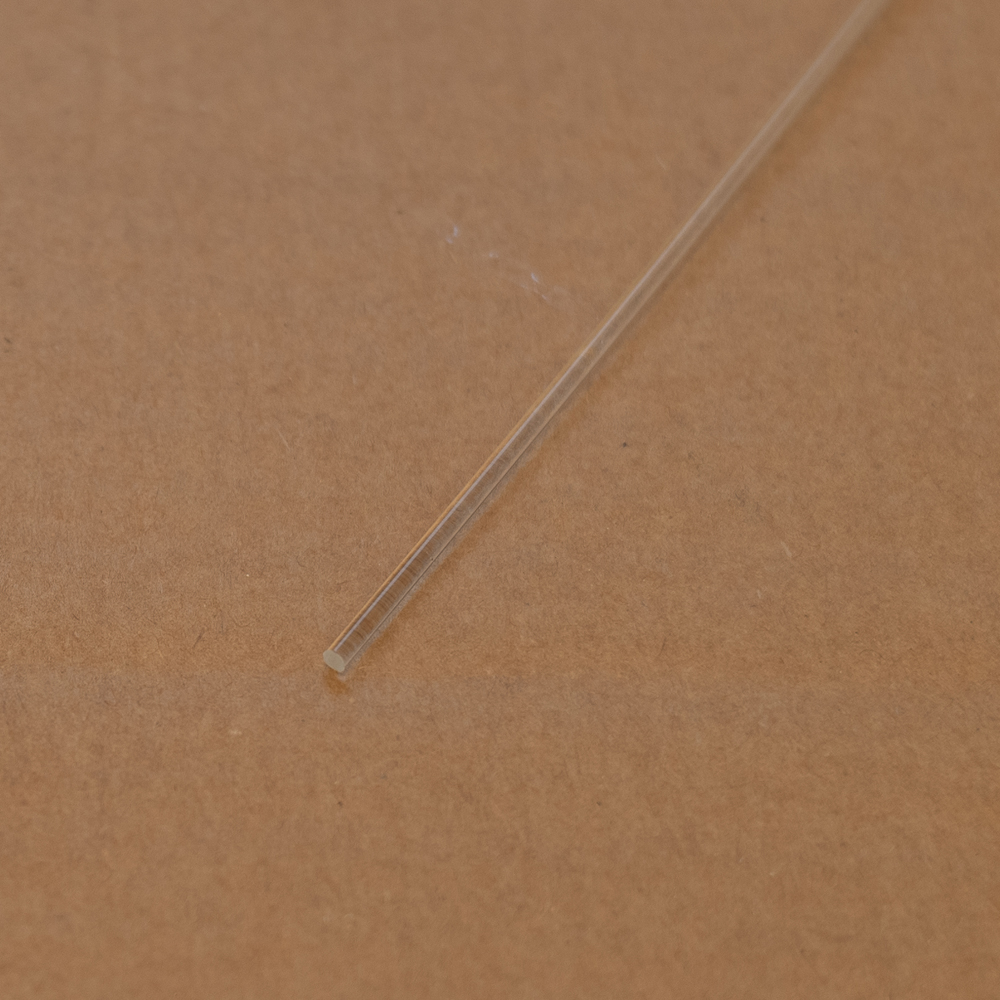 2mm Clear Acrylic Round Rod (extruded)